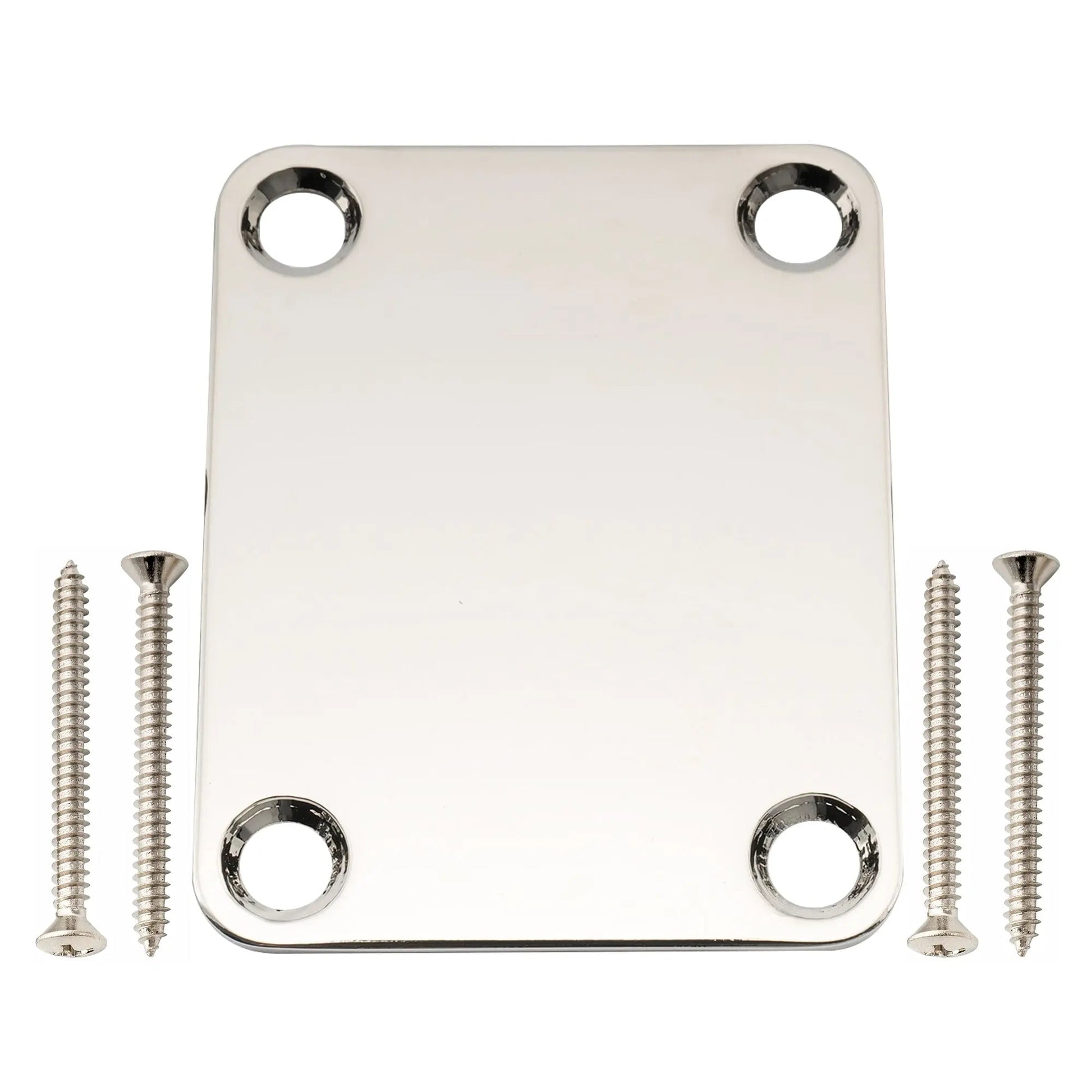 Musiclily Pro Rectangle Neck Plate Nickel