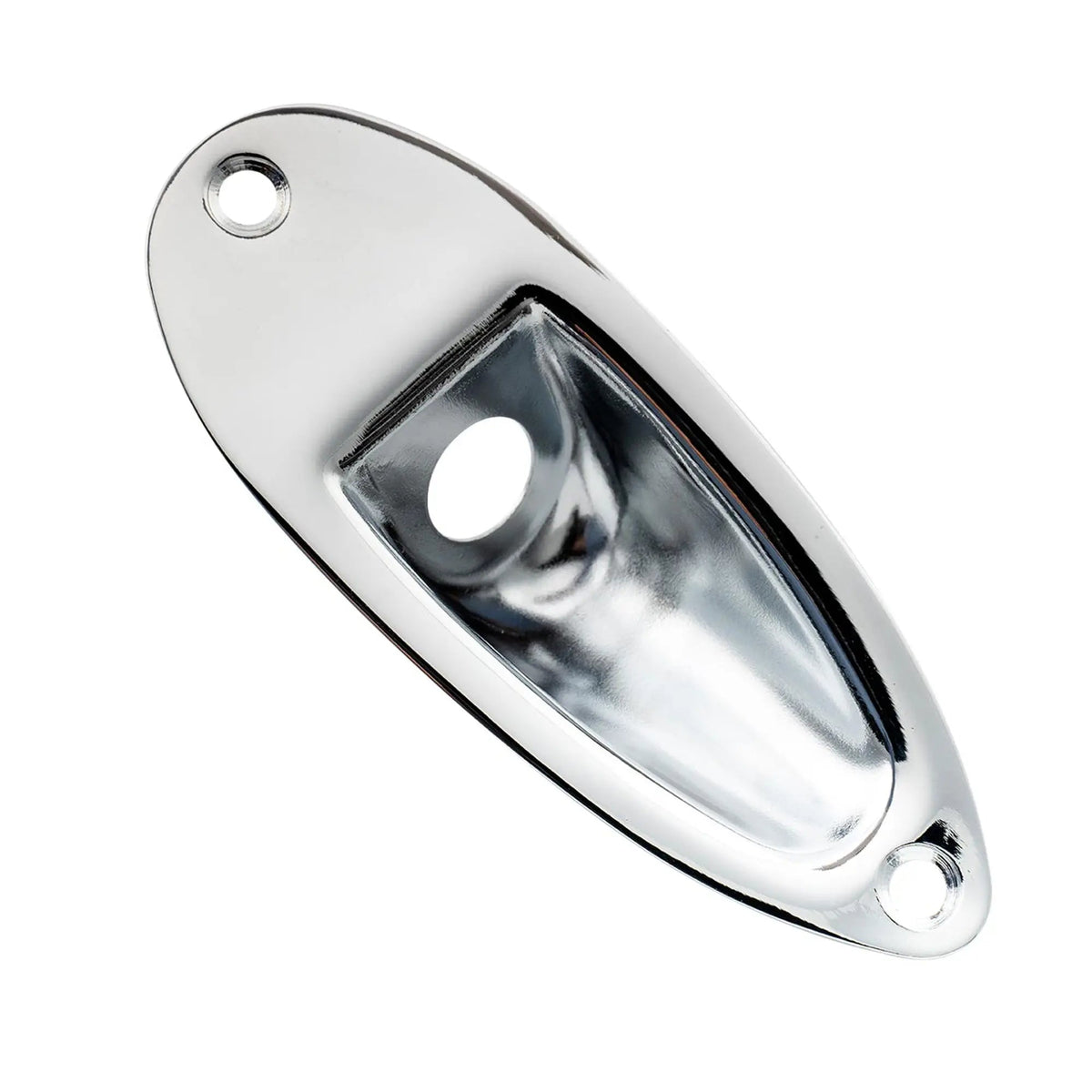 Musiclily Pro oceľová lodičková platnička na jack s otvorom 10 mm pre gitary Strat