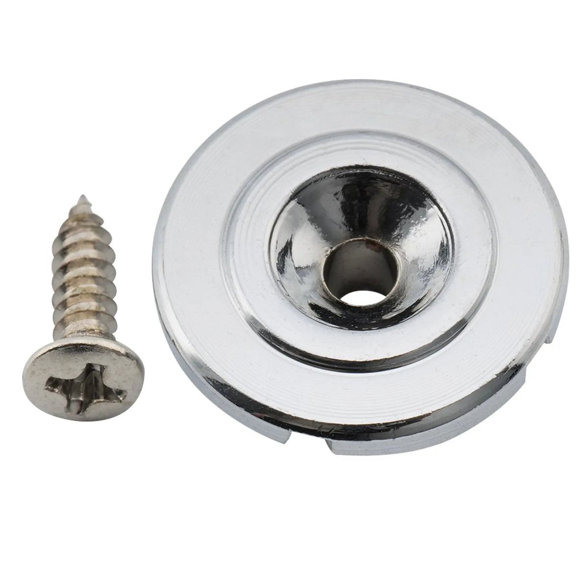 19mm Round Bass String Retainer Chrome