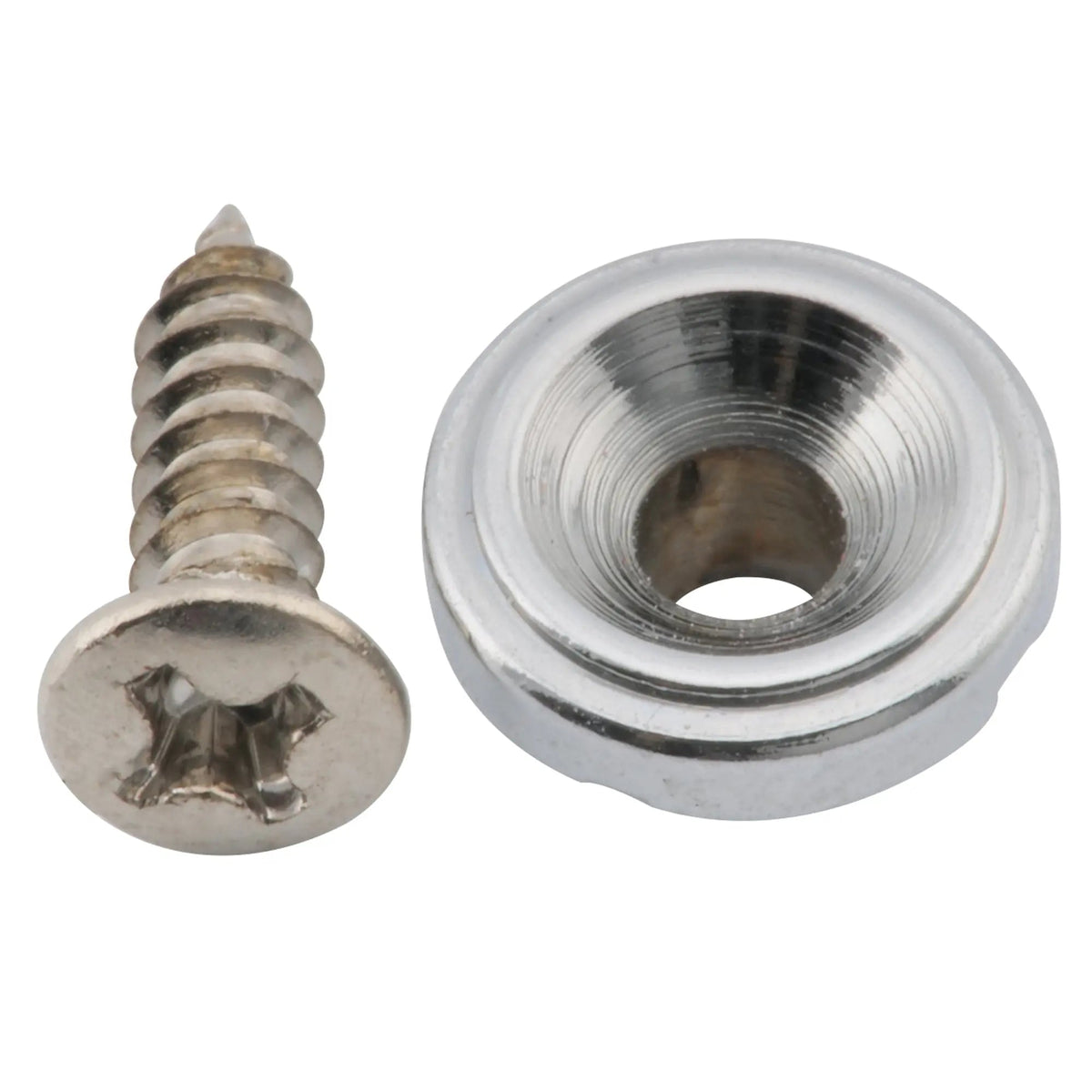 10mm Round Tele String Retainer Chrome
