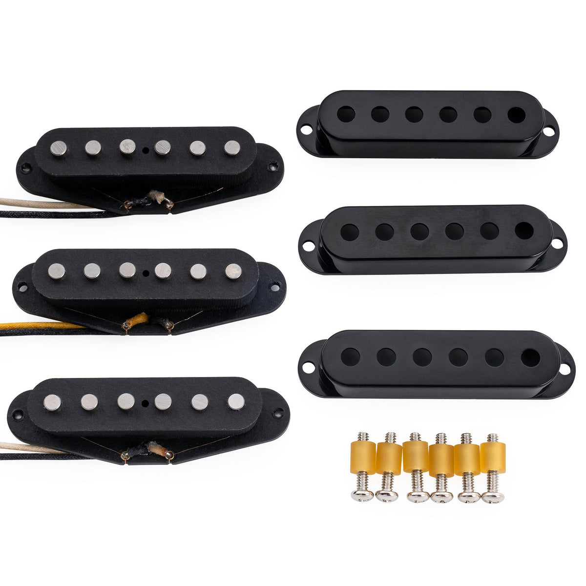 The Revival Pickups RPS1 Vintage Classic Alnico 5/Alnico 3 Single Coil Neck Middle Bridge Pickups Set for Strat Style Electric Guitar
