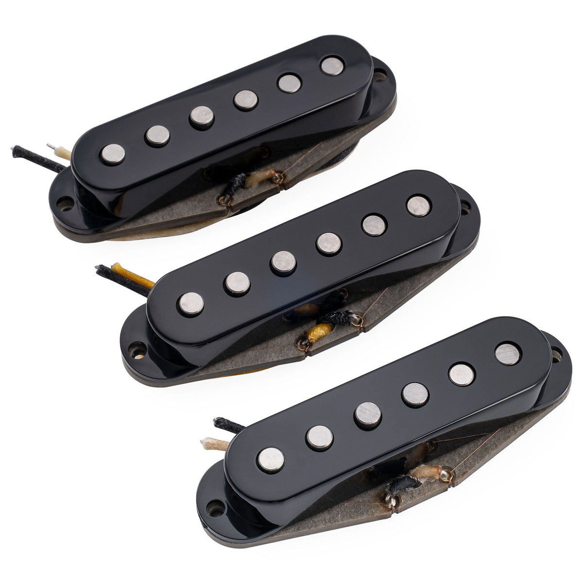 The Revival Pickups RPS2 Grey Bottomed Blues sada vintage single-coil snímačov Alnico 5 (krk, stred, kobylka) pre gitary Strat