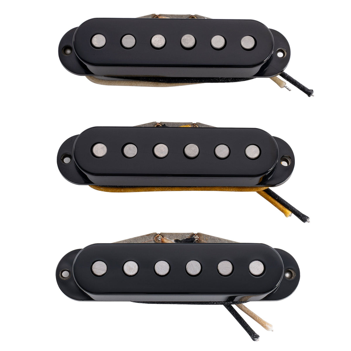 The Revival Pickups RPS2 Grey Bottomed Blues sada vintage single-coil snímačov Alnico 5 (krk, stred, kobylka) pre gitary Strat