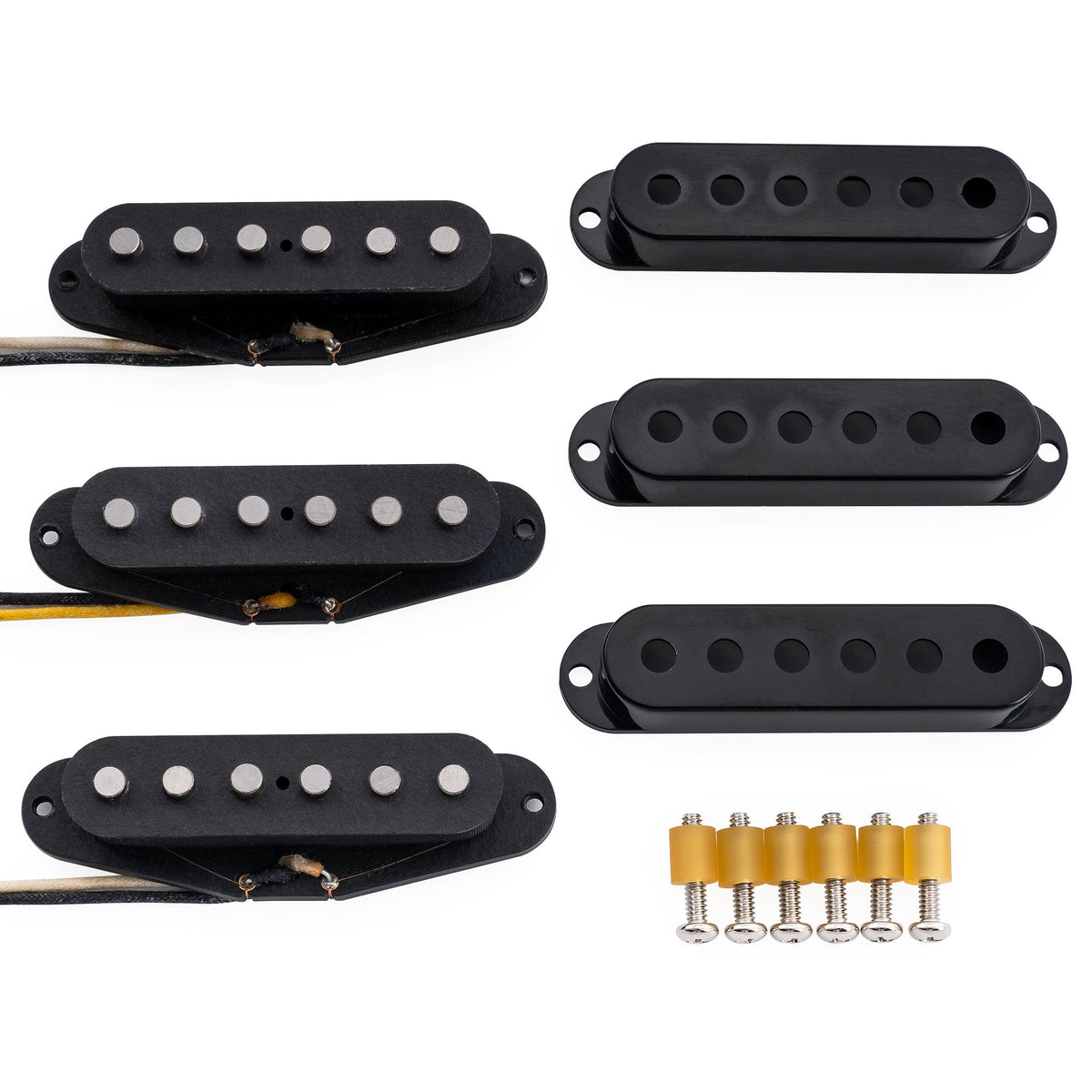 The Revival Pickups RPS4 Pride & Joy SRV sada vintage single-coil snímačov Alnico 5/Alnico 2 (krk, stred, kobylka) pre gitary Strat