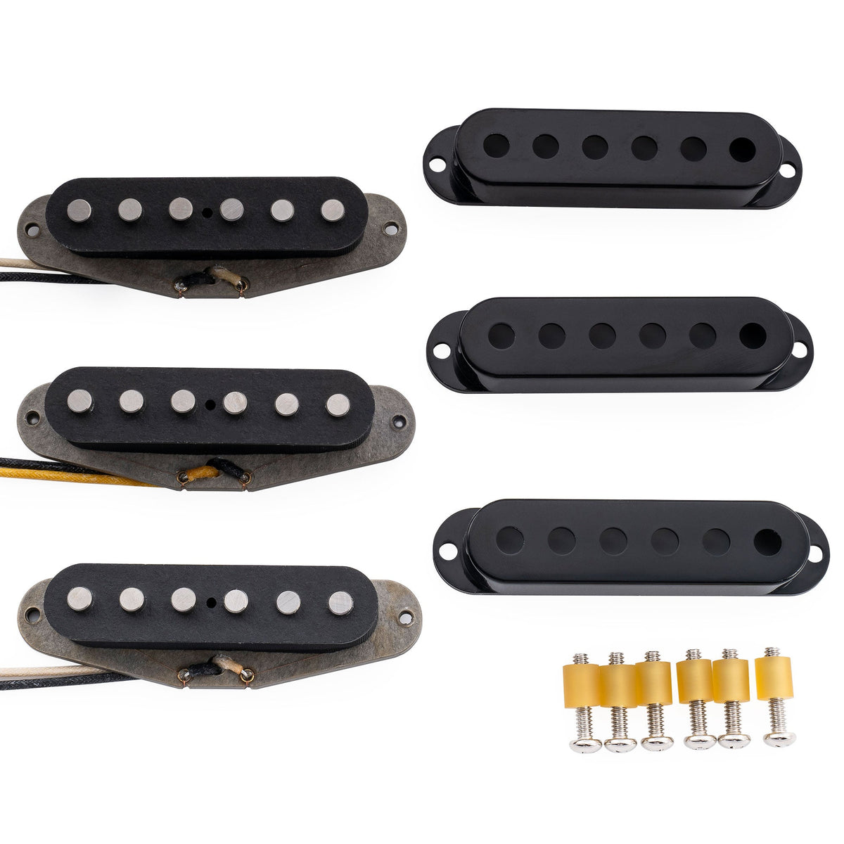 The Revival Pickups RPS7 John Mayer sada vintage single-coil snímačov Alnico 5/Alnico 3 (krk, stred, kobylka) pre gitary Strat
