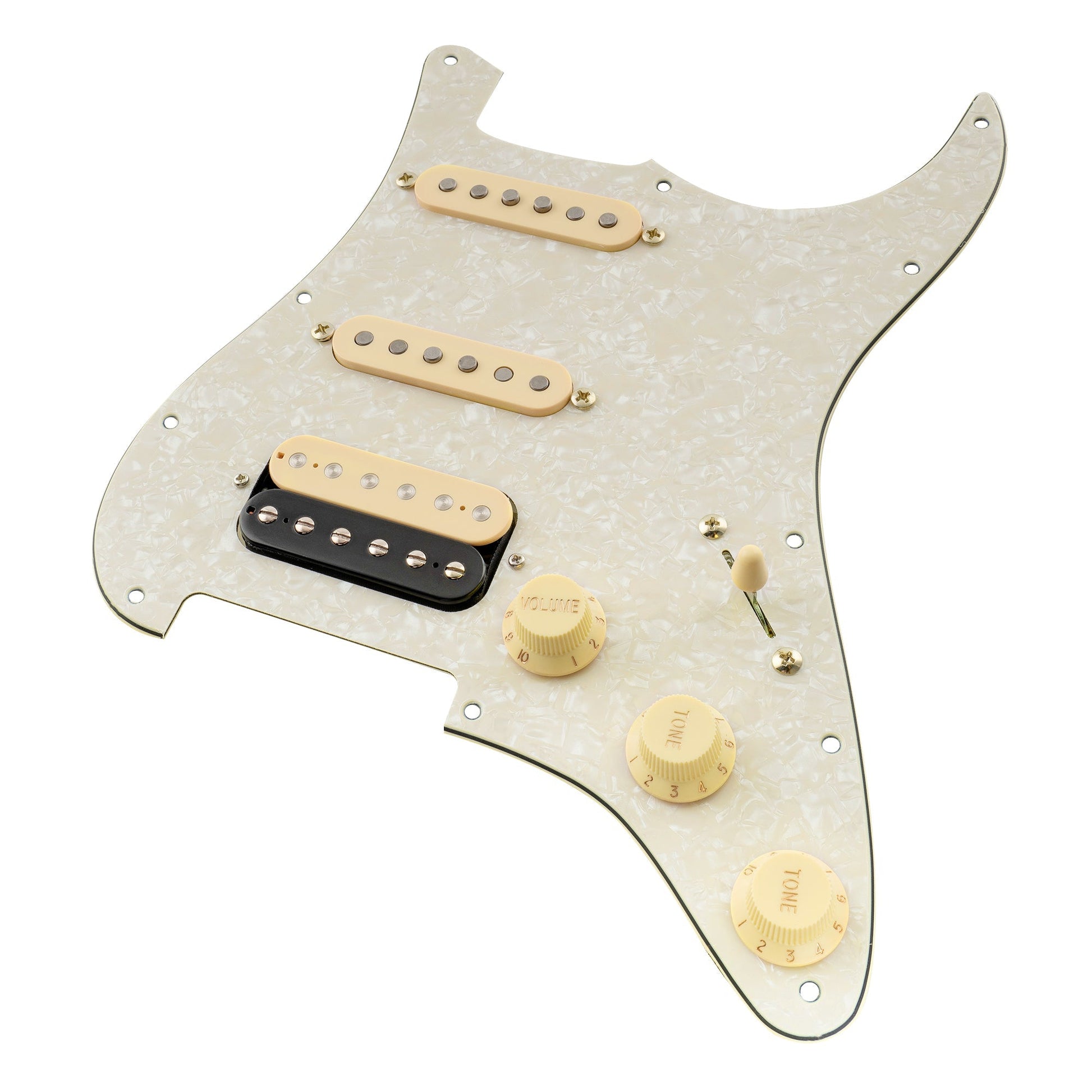 Pre-wired HSS Pickguard - wiring detail