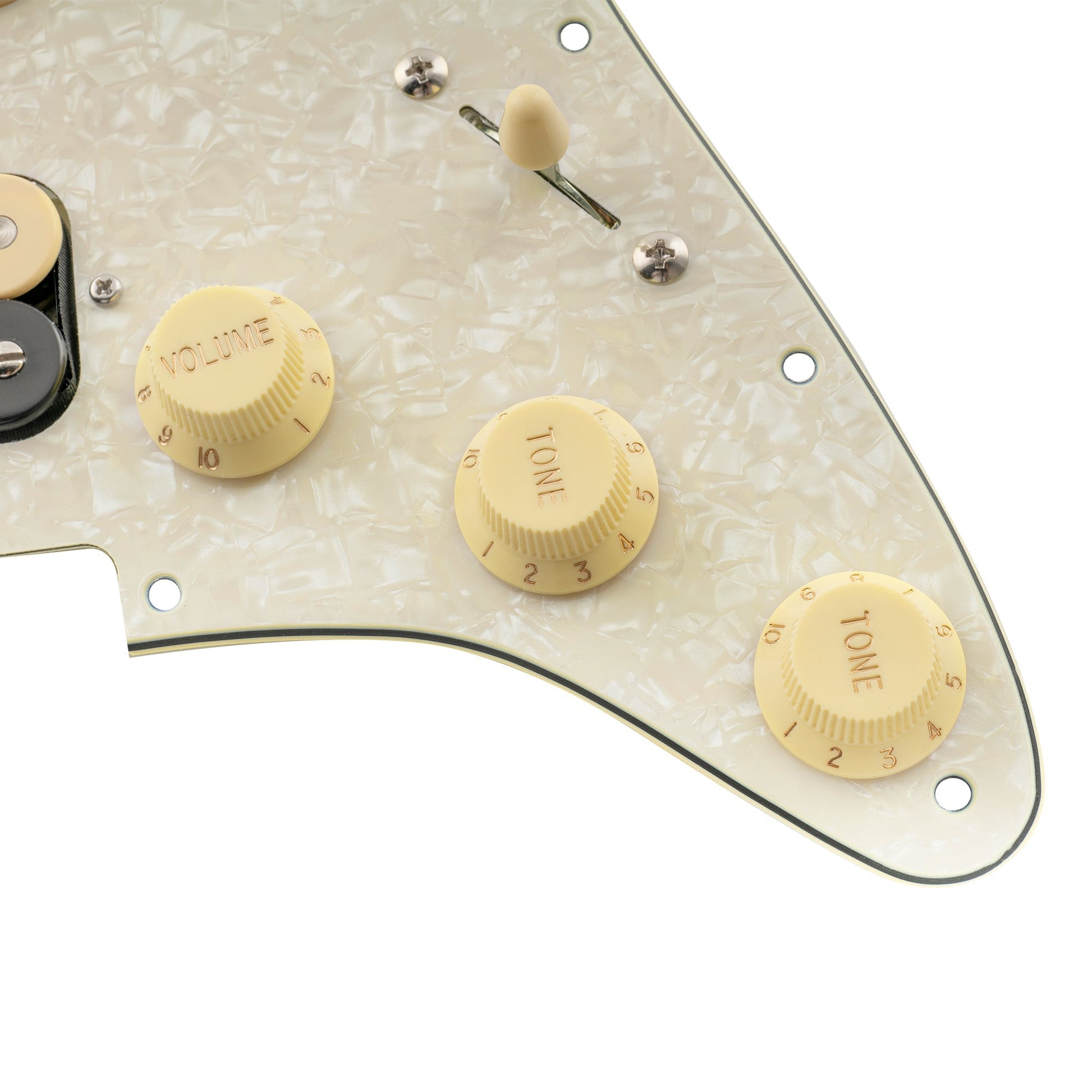 Pre-wired HSS Pickguard - back view