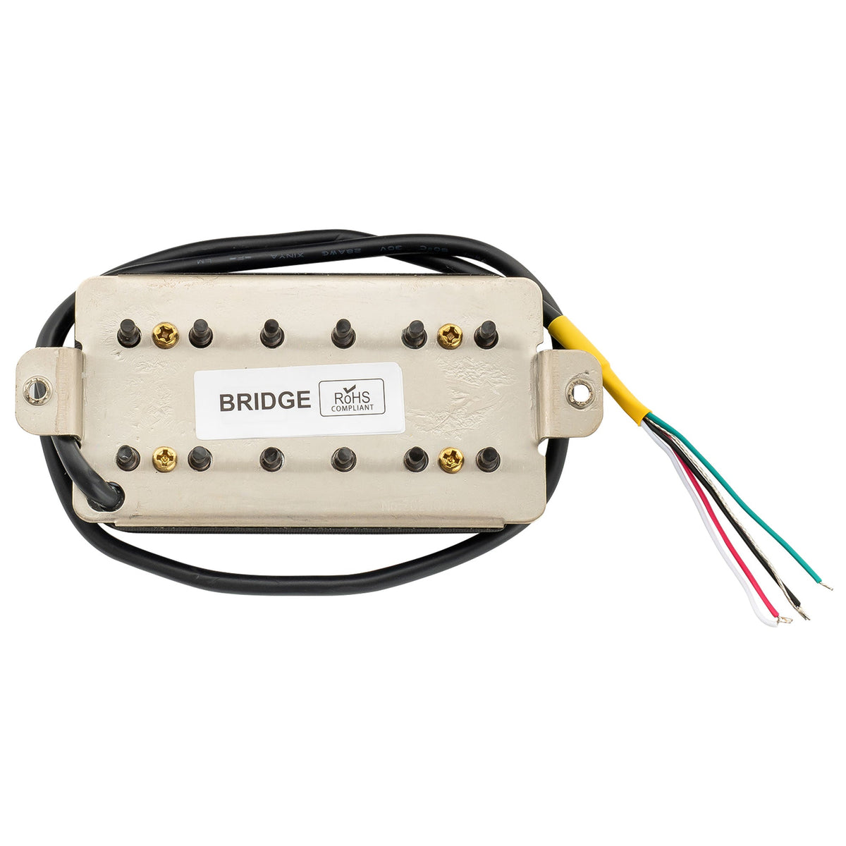 Musiclily Pro HH-HEXA Alnico 5 Uncovered Adjustable Hexagonal Poles Humbucker Bridge Pickup for Electric Guitar