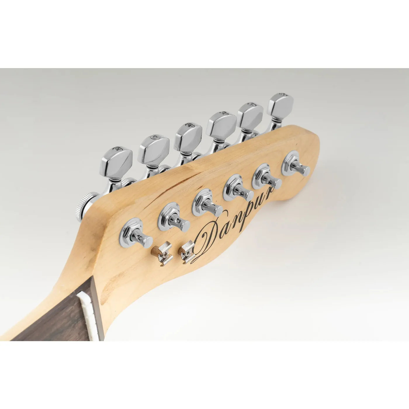 Musiclily Pro R18T 6-in-line 18:1 Ratio Full Sealed Locking Tuners with Hex Button 45 Degree Screw for Strat/Tele