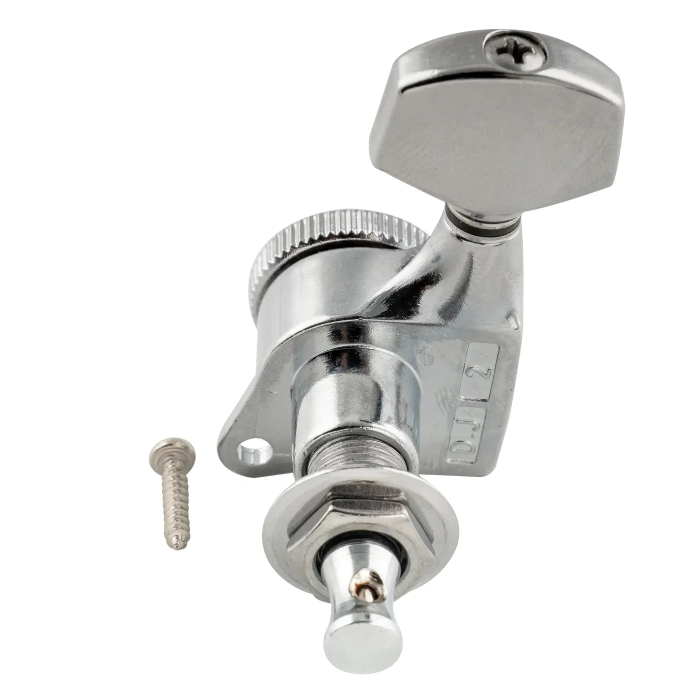 Musiclily Pro R18T 6-in-line 18:1 Ratio Full Sealed Locking Tuners with Hex Button 45 Degree Screw for Strat/Tele