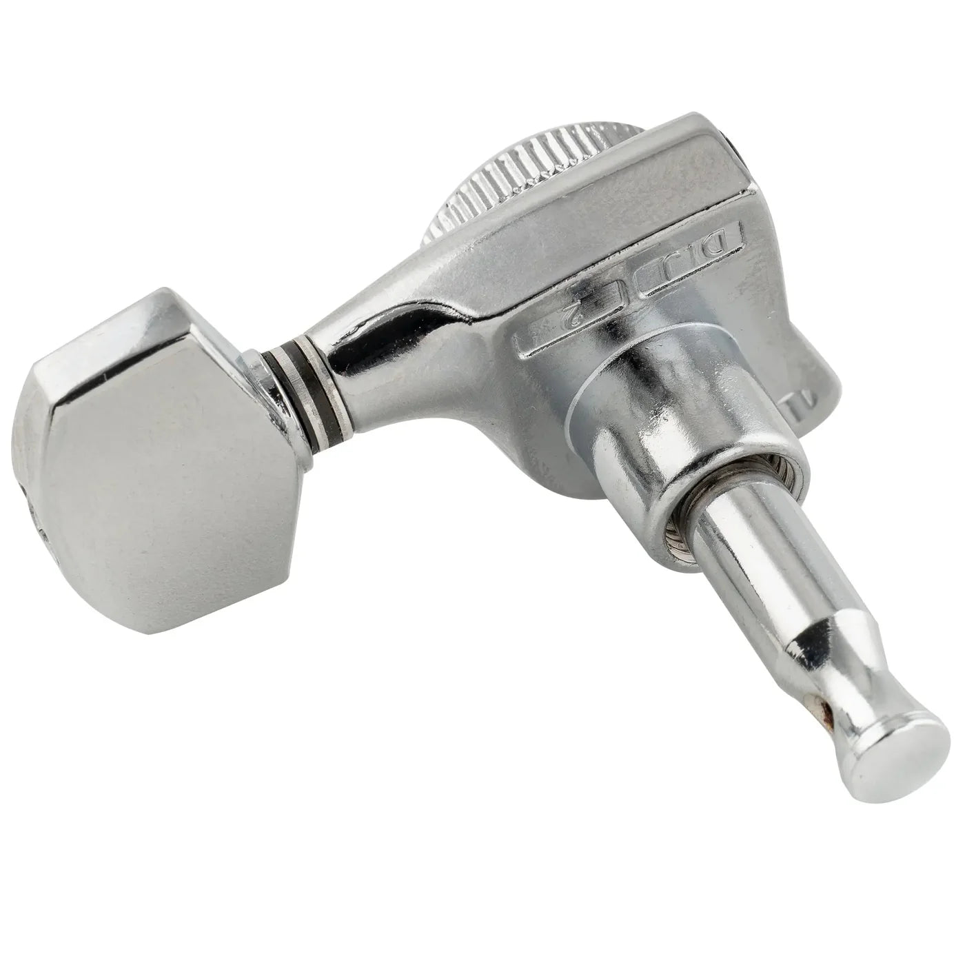 Musiclily Pro R18T 6-in-line 18:1 Ratio Full Sealed Locking Tuners with Hex Button 45 Degree Screw for Strat/Tele