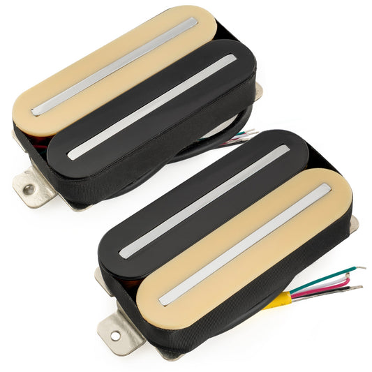 HH-DJRC Ceramic Rail Humbucker Set 8K/14.5K Zebra