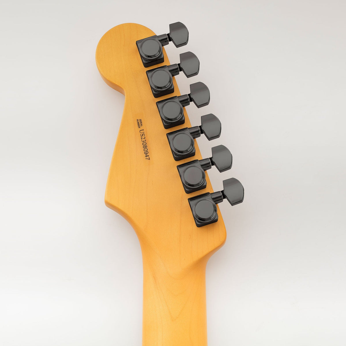 Musiclily Pro R18K-07 6-in-line 18:1 Ratio 2-Pin Full Sealed Locking Machine Heads Tuners Tuning Pegs Keys with Hex Button for Fender Strat Tele Style Electric Guitar