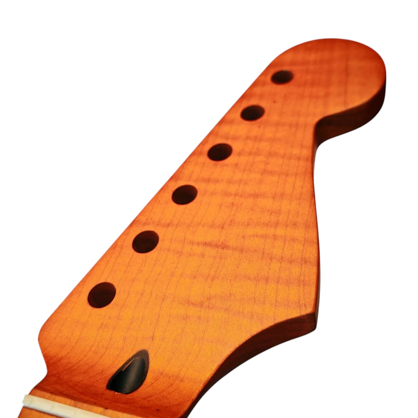 Strat neck Roasted flame maple with maple fretboard (Satin)