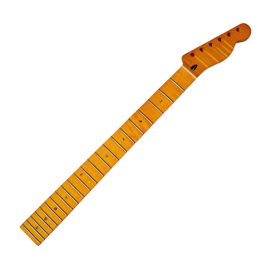 Tele neck Flame maple with maple fretboard (Gloss)