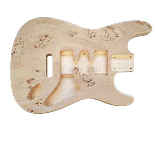 Stratocaster 2 piece Basswood body with Burl Top #3