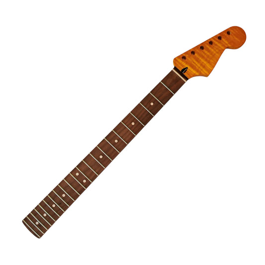 Strat neck Flame maple with rosewood fretboard (Gloss)