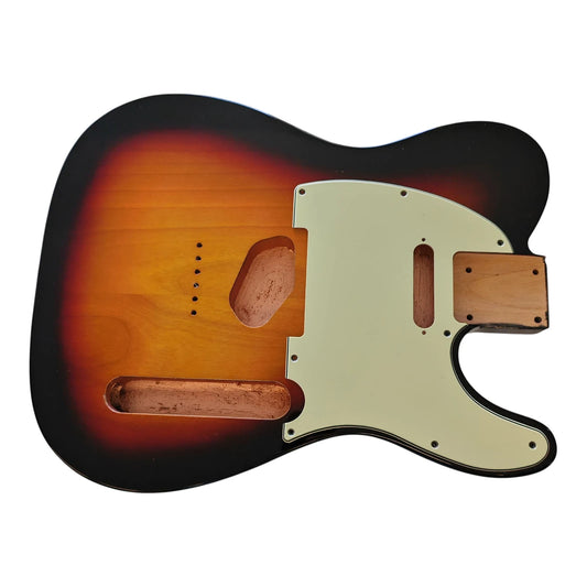 Sunburst (three tone) Nitro Telecaster body