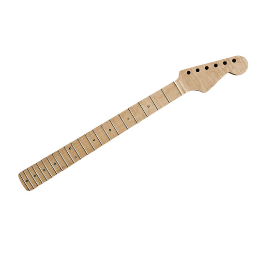 Strat neck Flame maple with maple fretboard (Natural Gloss)