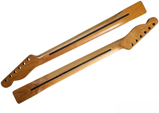 Tele neck Roasted maple with rosewood fretboard - Binding & Block inlays (Satin)