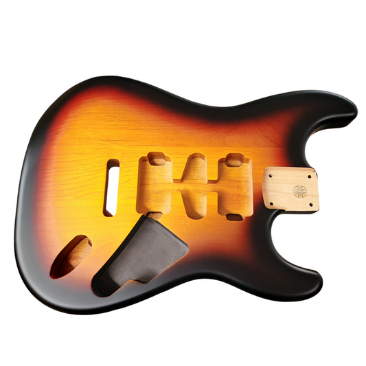Sunburst three tone (Satin) Nitro Stratocaster Body
