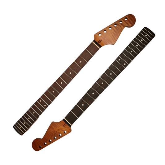 S-Style neck Roasted maple with rosewood fretboard (Nitro Satin) - High flame and round end frets