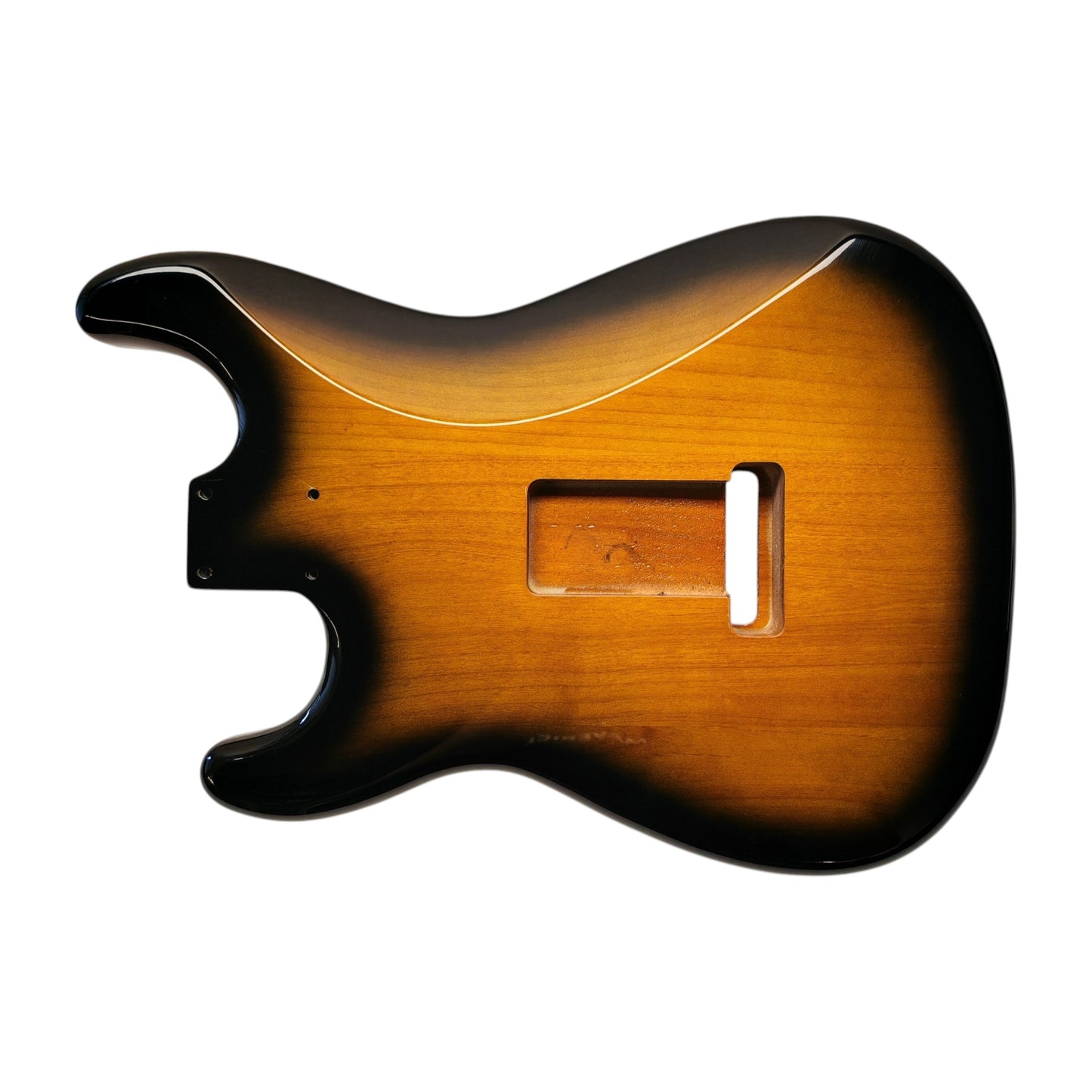 S-Style-Korpus Erle – Sunburst two tone (Nitrolack)