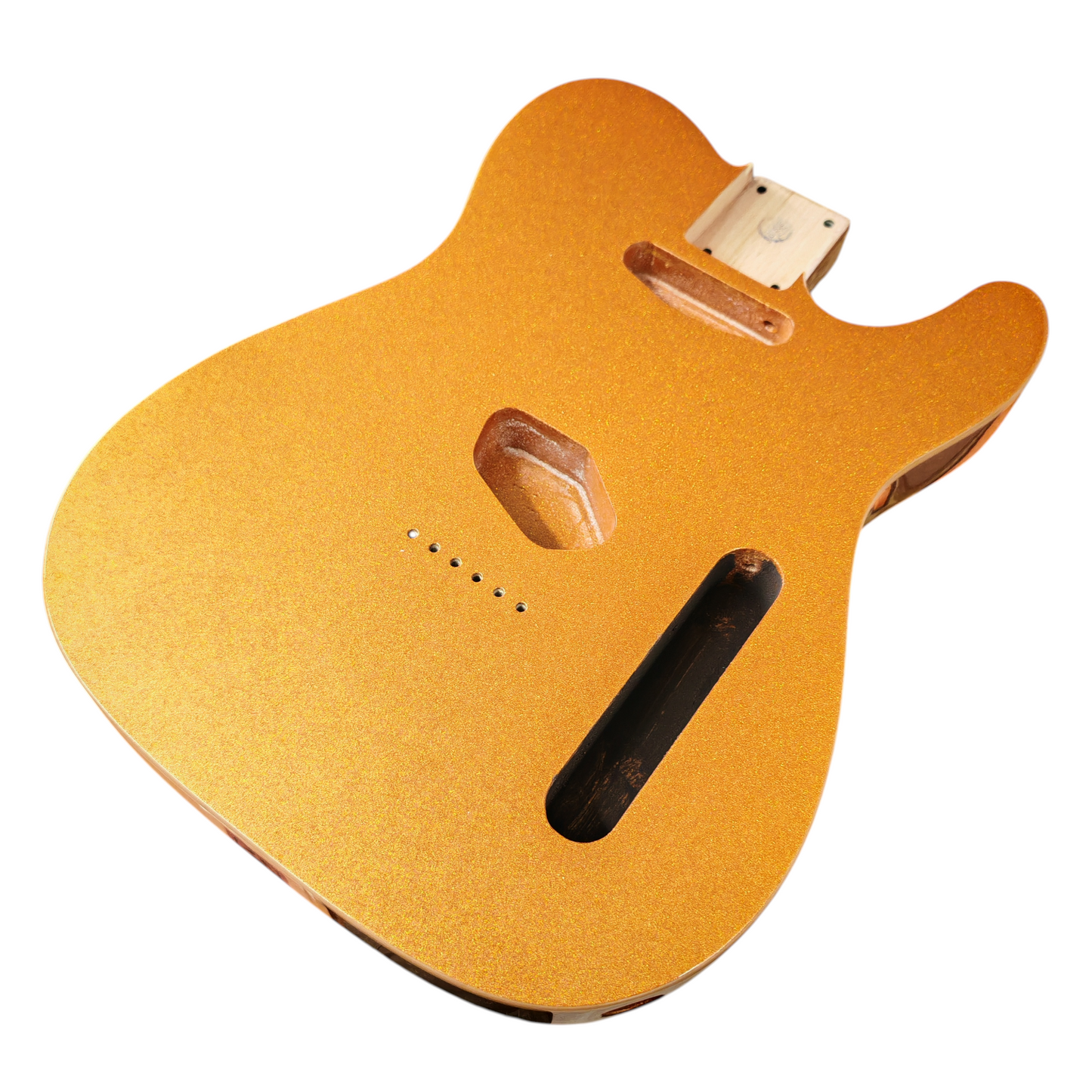 Gold Sparkle T-Style body - Double cream binding
