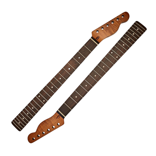 T-Style neck Roasted maple with rosewood fretboard (Nitro Satin) - flame and round end frets