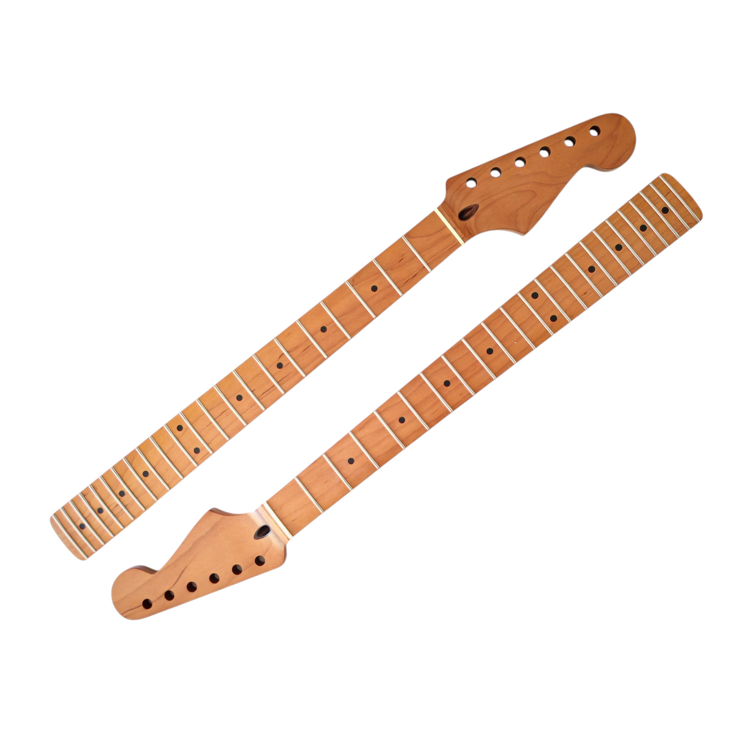 S-Style neck Roasted maple with maple fretboard (Nitro Satin) - round end frets