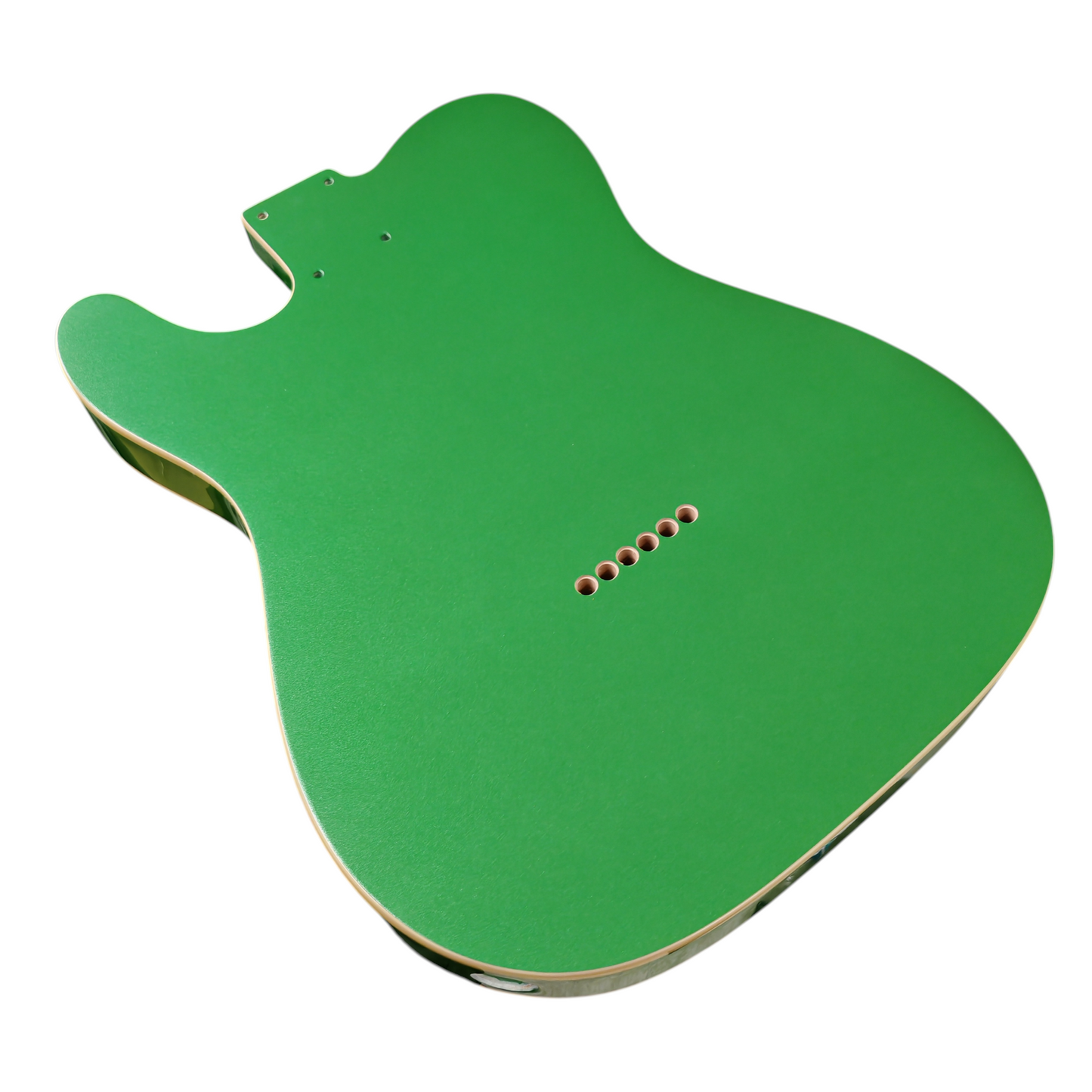 Green Metallic T-Style body - Double cream binding