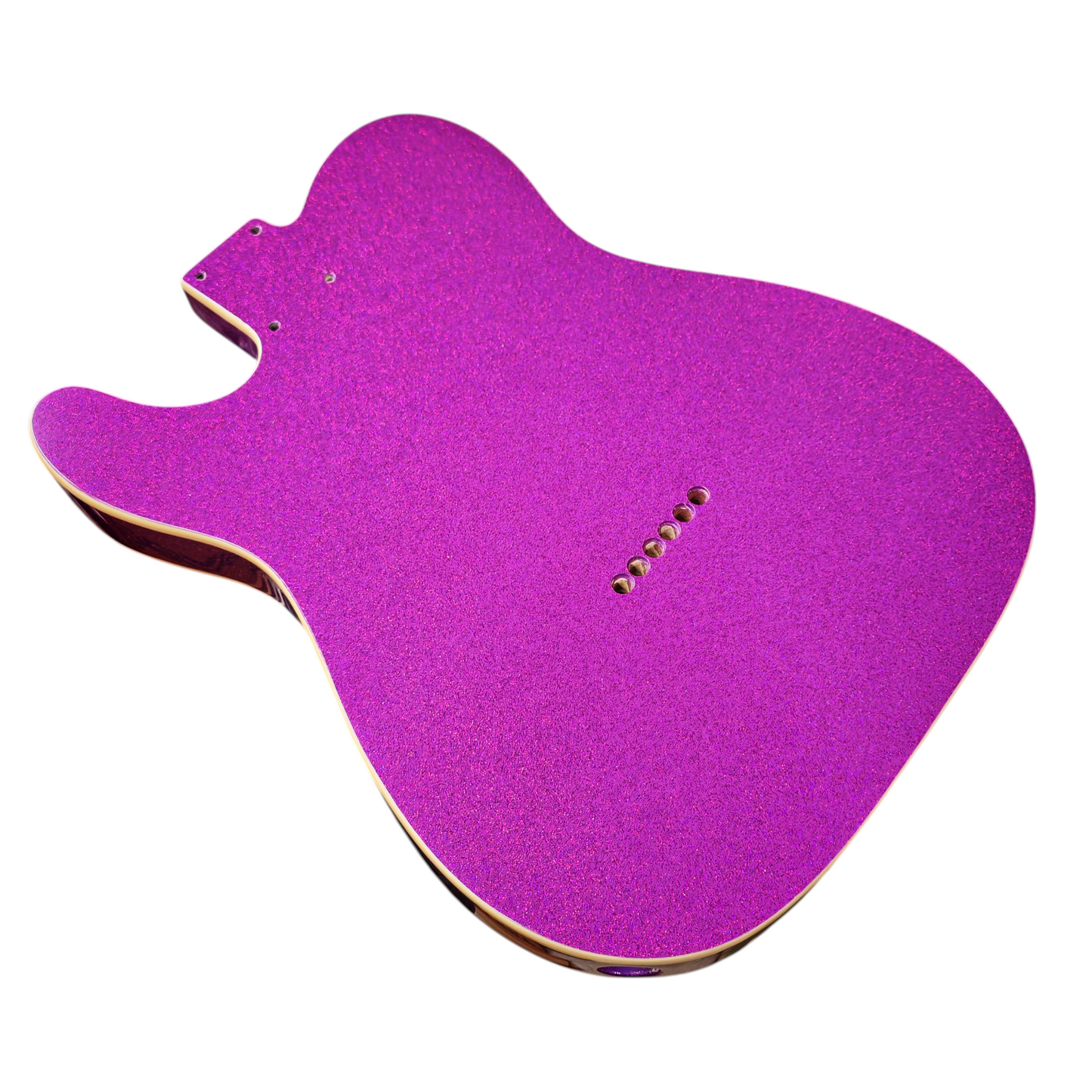 Purple Sparkle T-Style body - Double cream binding