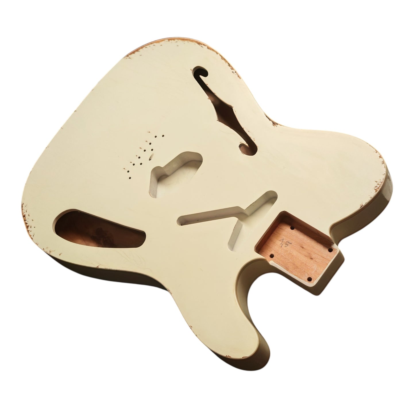 Relic Vintage White Nitro T-Style Thinline body