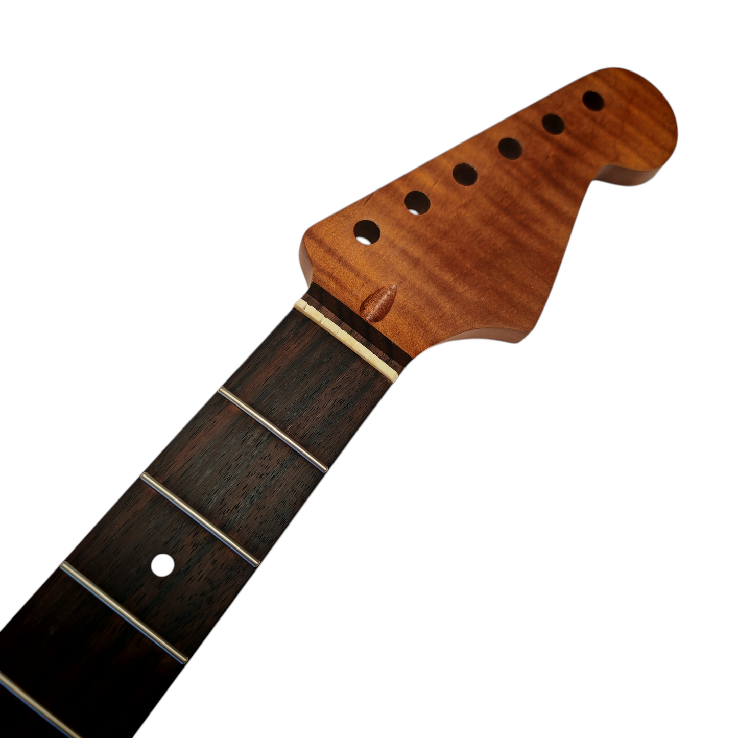 S-Style neck Roasted maple with rosewood fretboard (Nitro Satin) - Light flame and round end frets