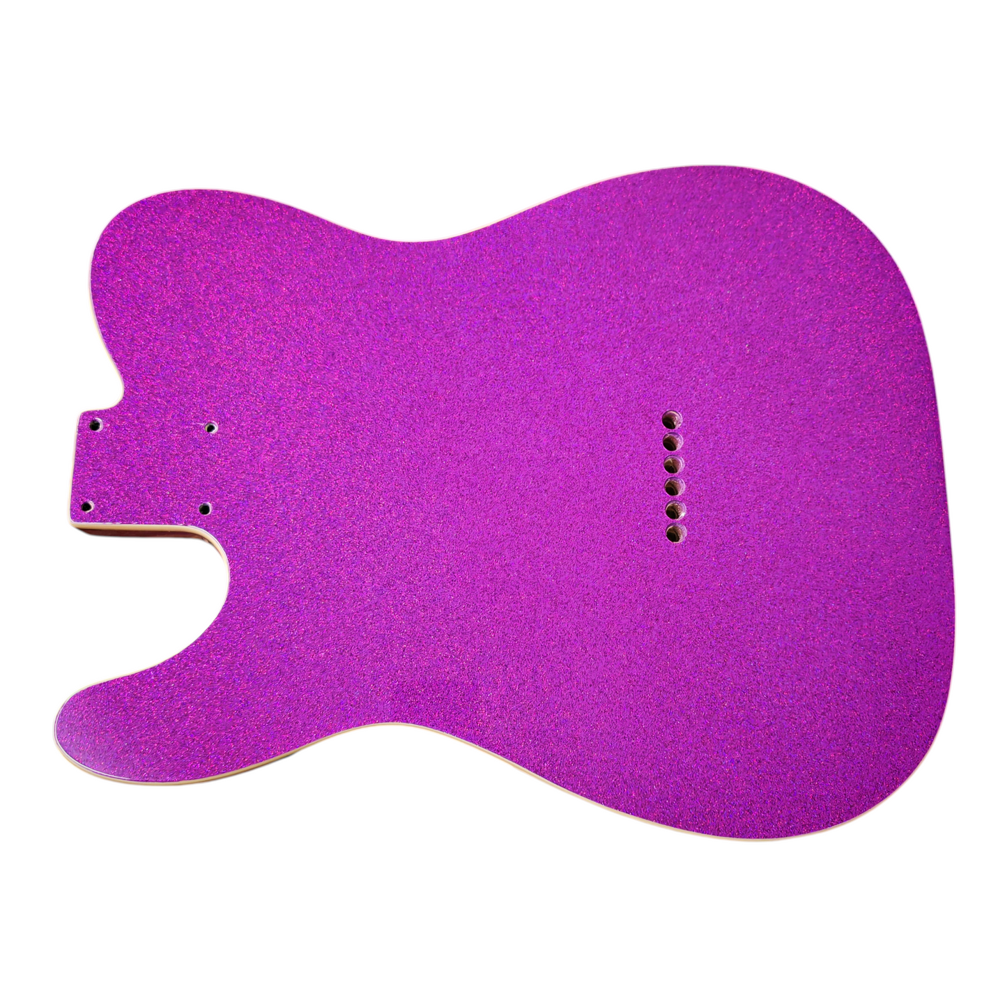 Purple Sparkle T-Style body - Double cream binding