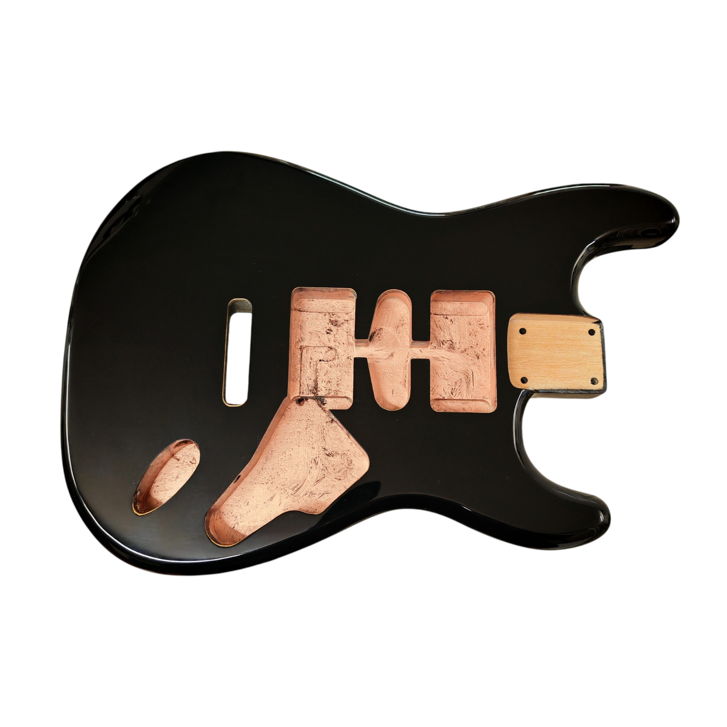 Black Nitro Stratocaster body