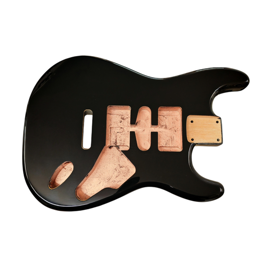 Black Nitro Stratocaster body