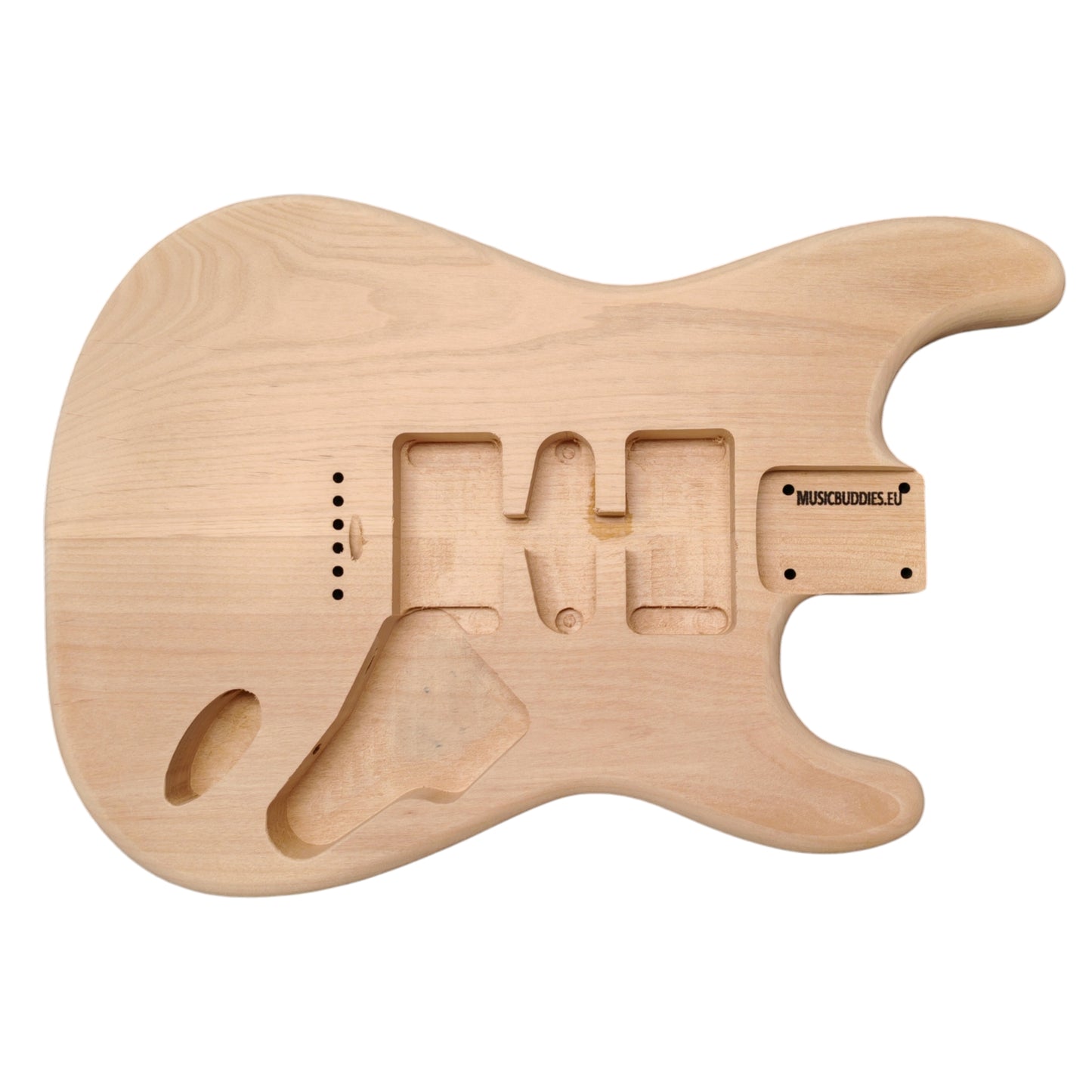 S-Style 2 piece Alder body Hardtail - HSH (Unfinished)