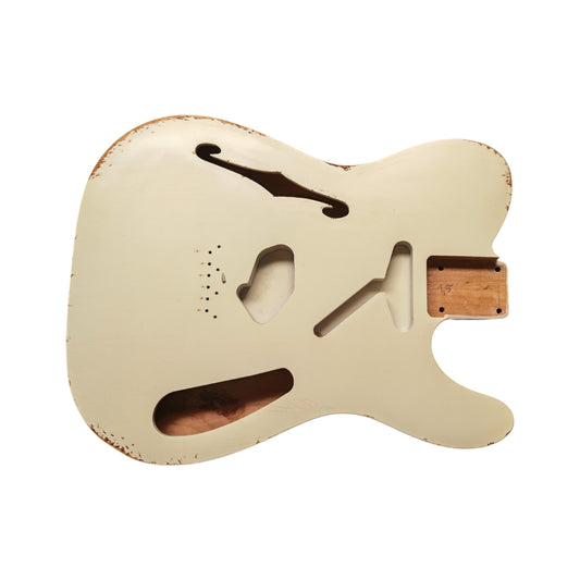Relic Vintage White Nitro T-Style Thinline body