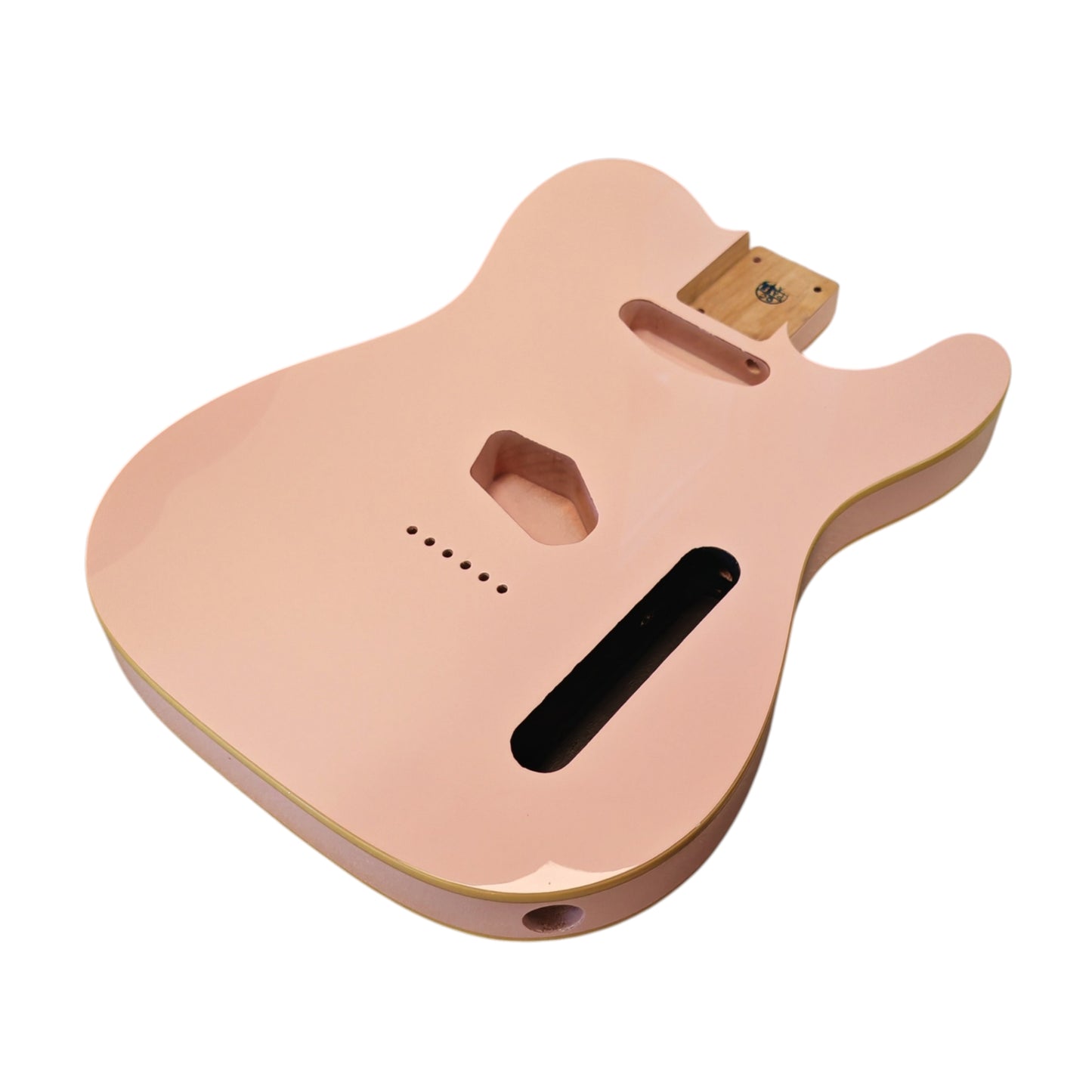 Pink T-Style body - Double cream binding