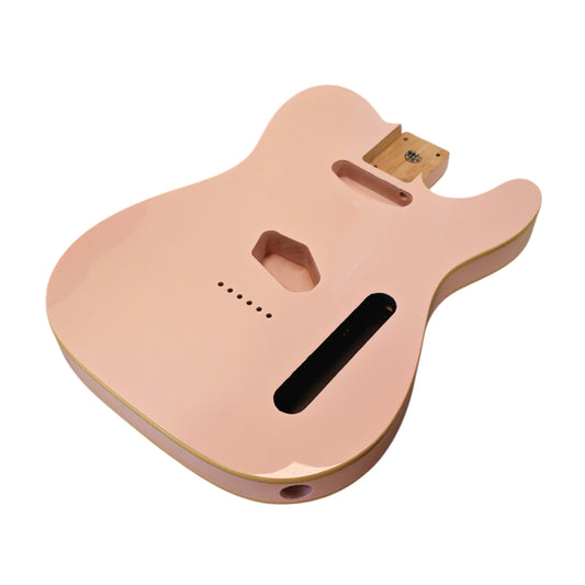Pink T-Style body - Double cream binding