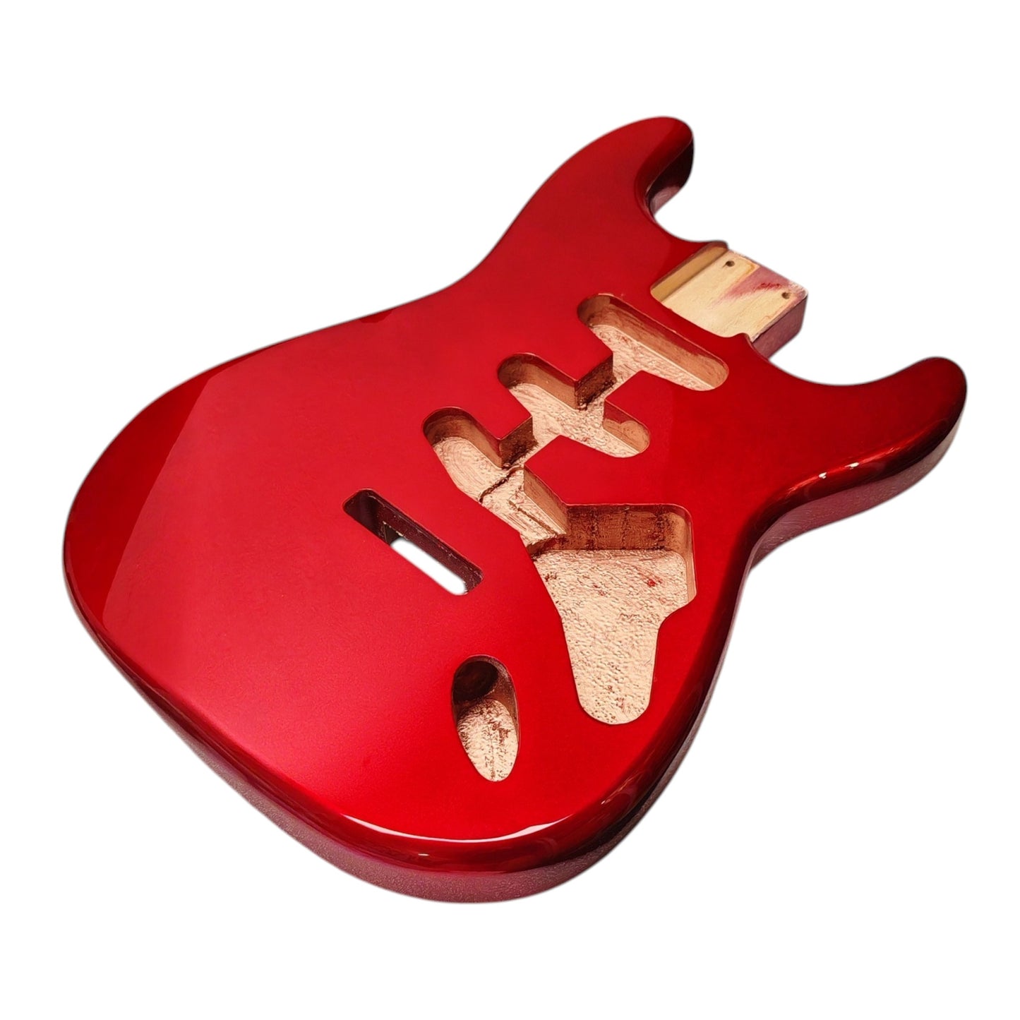 S-Style-Korpus Erle – Candy Apple Red Metallic (Polyesterlack)