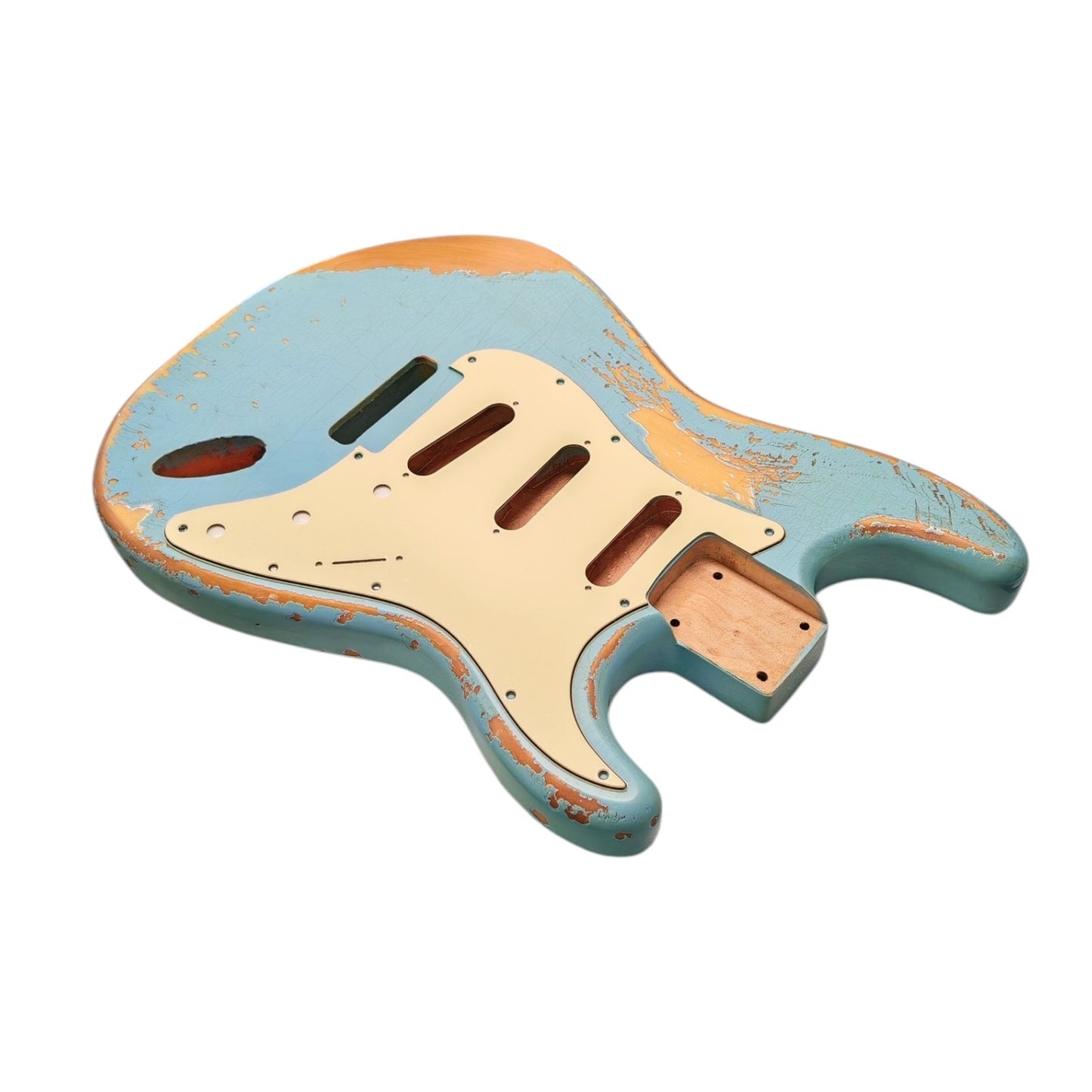NITRO Heavy Relic Sonic Blue Alder S-Style guitar body