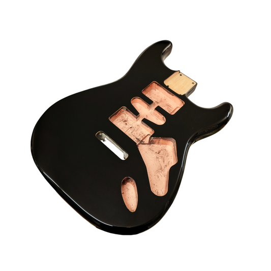 Black Nitro Stratocaster body