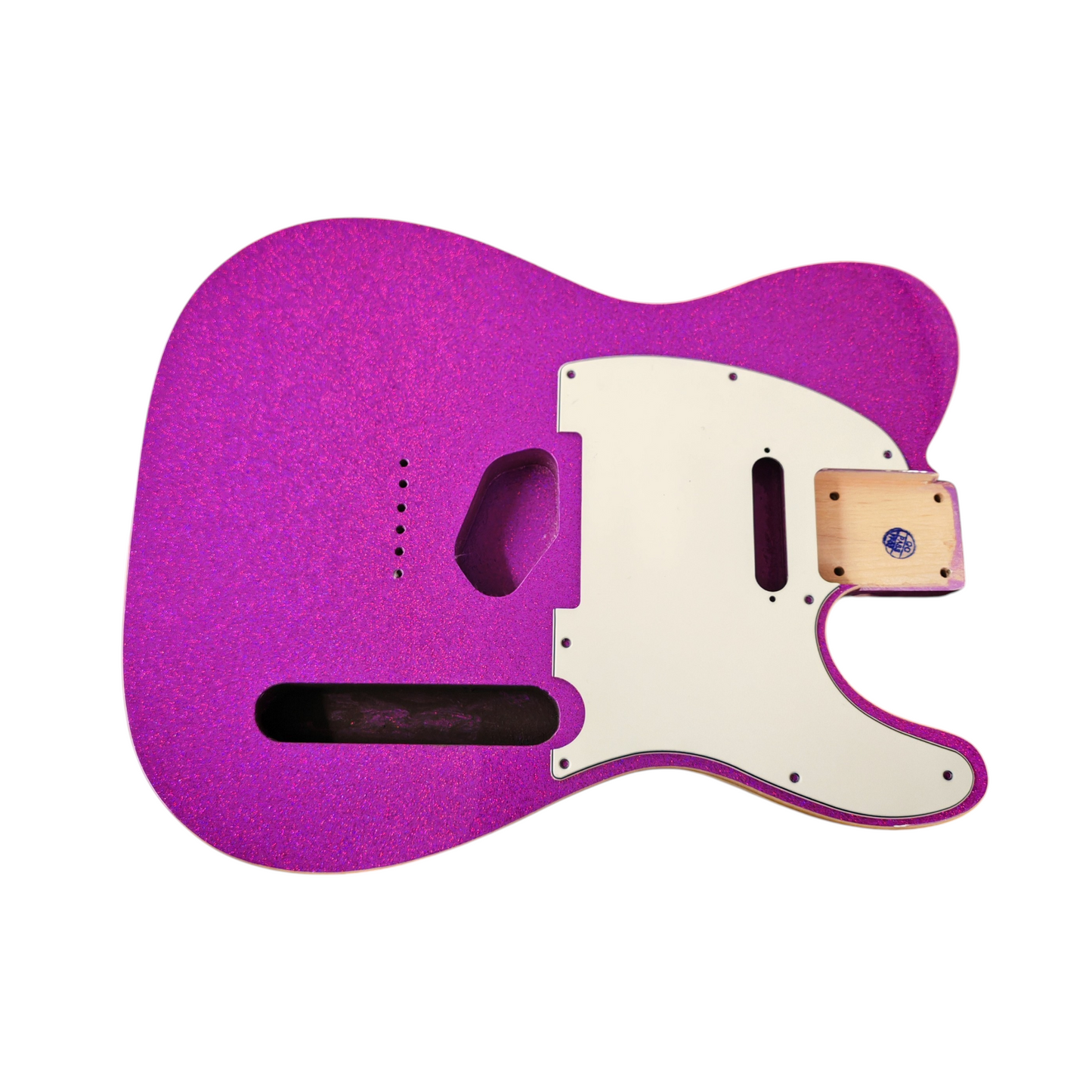 Purple Sparkle T-Style body - Double cream binding