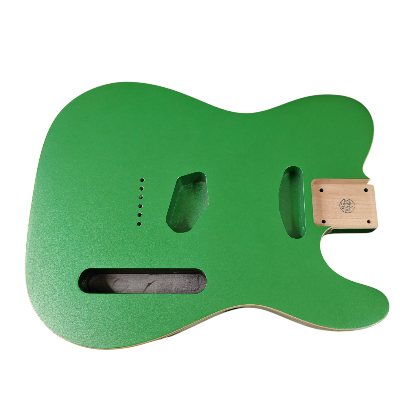 Green Metallic T-Style body - Double cream binding