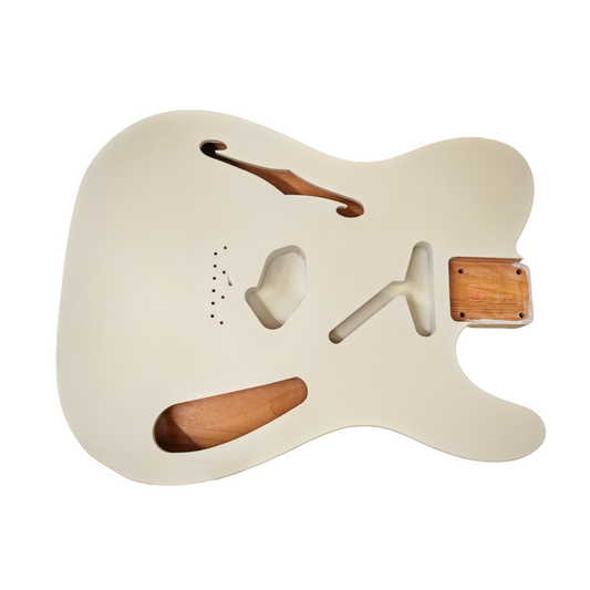 Olympic White Nitro Telecaster Thinline body