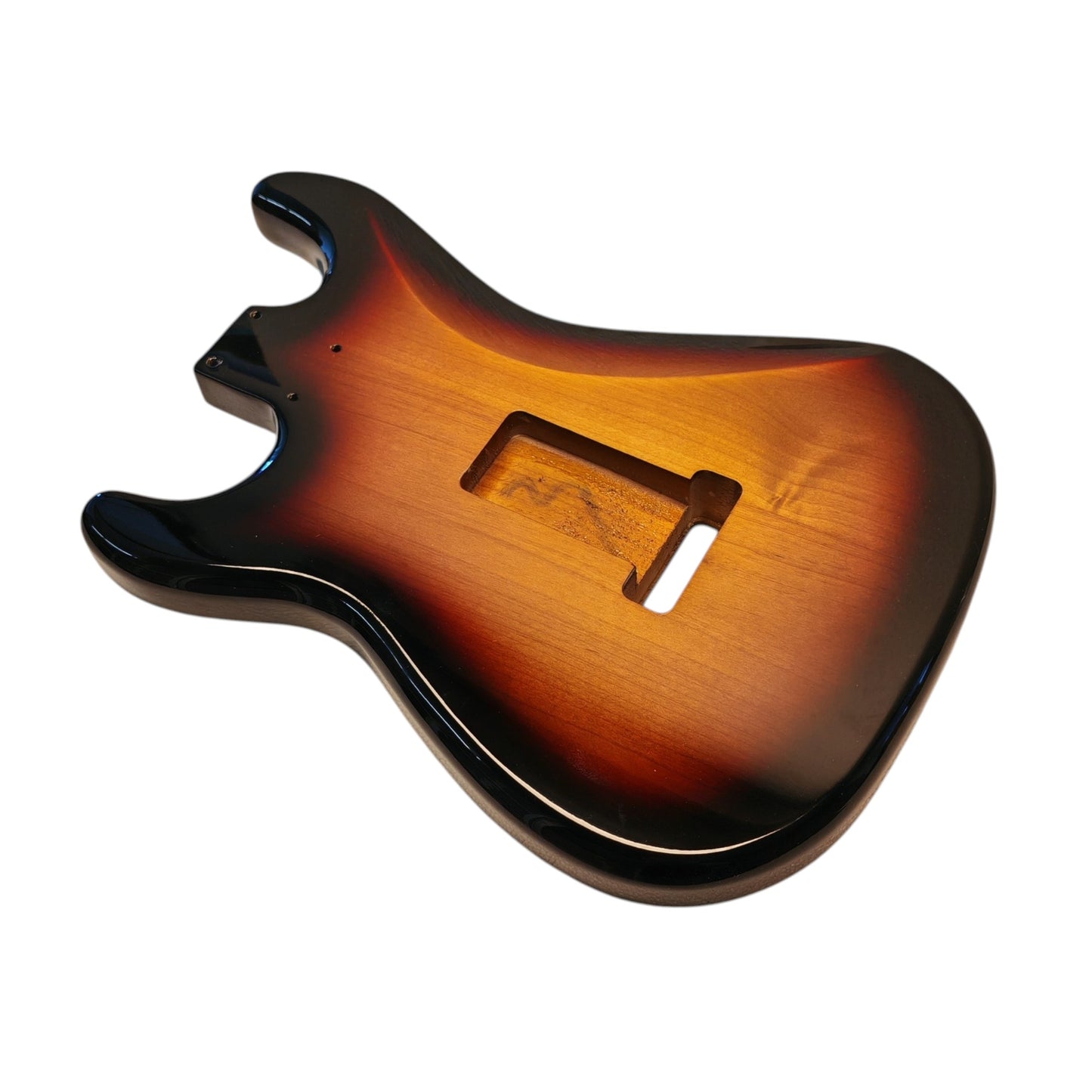 S-Style-Korpus Erle – Sunburst Three tone (Nitrolack)