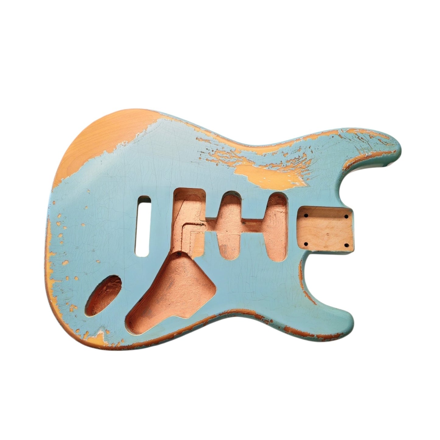 NITRO Heavy Relic Sonic Blue Alder S-Style guitar body