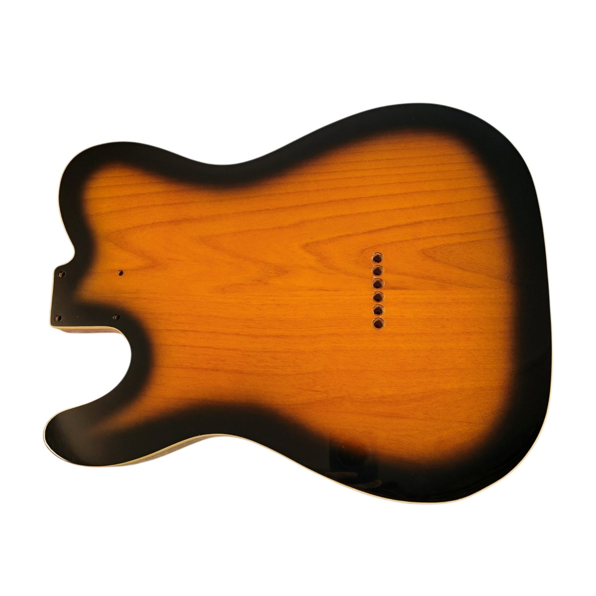 2-Tone Sunburst nitro T-Style body with binding – photo 3